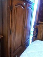 solid wood beadboard style armoire