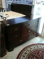 Solid wood 8 drawer low top dresser