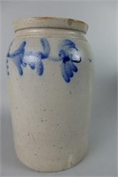 Blue Decorated Storage Jar