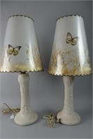 Pair VanBriggle Pottery Lamps