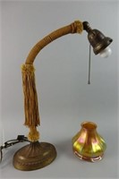 Table lamp with Art Glass Shade