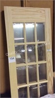 1 LOT 2 WOODEN FRENCH DOORS