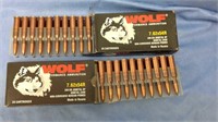 Two full boxes of wolf performance ammunition
