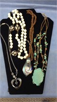 Group lot of four good necklaces