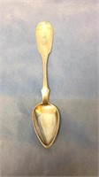 One antique coin silver spoon