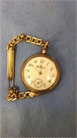 One antique gold filled lady's pocket watch