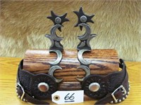 Randy Butters crescent spurs, dbl mounted, #7 of 1