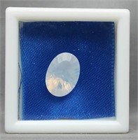 Five carat quantum cut Brazilian blue moon