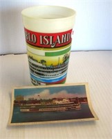 Vintage Boblo Island plastic cup and a 1948 Boblo