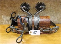 Randy Butters double mounted swan spurs #930