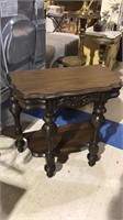 Mahogany side table with the fancy legs