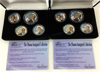 (2) Sets Obama Inaugural Collection Coins