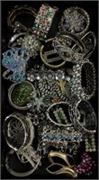 Assorted Fashion Jewelry Bracelets, Brooches