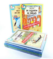 Hergé. 7 doubles volumes Tintin en néerlandais.