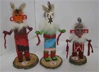 (3) Kachina dolls including Ogre, Star Chase and
