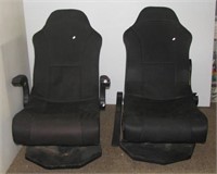Pair of matching gaming chairs. Note: both show
