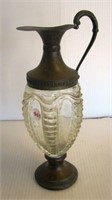 Antique venetian glass Italy wine decanter with