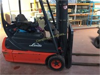 Electric forklift and charger