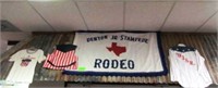 Denton Jr. Stampede Rodeo flag and shirts