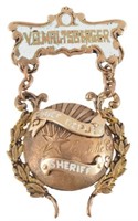 LaSalle County Texas Deputy Sheriff  Badge 1900s
