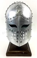 Medieval Crusades Style Helmet W/ Stand