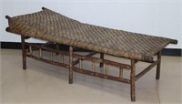 Antique Hickory Chaise Lounge Chair