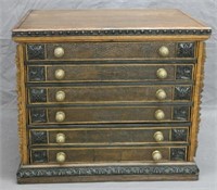 Clark Spool Cabinet w/Carved Trimwork