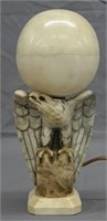 Unique Alabaster Eagle Lamp