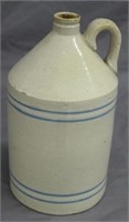 1 Gallon Jug w/Blue and White Stripes