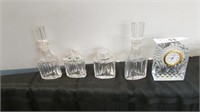 Old Glass Condiment Jars & Bottles & Waterford