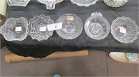 5 Pc Lot of Pressed Glass Dishes