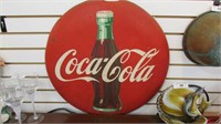 Large Coca-Cola Button Sign~ 24 Inches