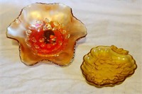 Colored Depression Glass Lot of 2