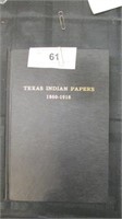 Texas Indian Papers 1860-1916 Book~Texas State Lib