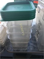 4qrt Poly Food Container w/ Lids