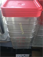8qrt Poly Food Containers w/ Lids