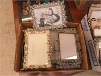 SELECTION OF JEWELED PHOTO FRAMES