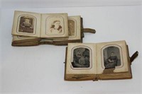 Two Tin Type Photo Albums, Mid 1800's