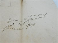 1809 Worcester Co. plat survey John Parker