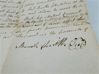 1805 Worcester Co. Land Grant indenture signed
