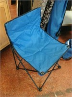 Blue folding camping chair