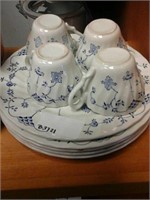 9 piece dish set with 3 piece golf ceramics