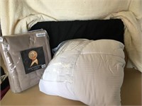 Fleece blanket and a mattress pad