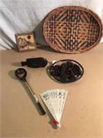 Bottle cap tambourine, basket, fan and more