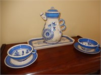 Quimper Ceramic Tea Set