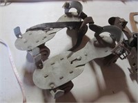 Vintage Steel Clamp On Roller Skates