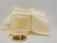 1767 Worcester Co. indenture signed Gov Sharpe