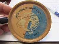 1964-65 N.Y. Worlds Fair Wooden Coaster