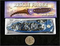 Frost Cutlery Folding Pocket Knife Rescue Folder