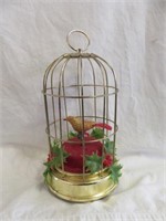 SMALL MUSICAL BIRD CAGE-WORKS  9"T